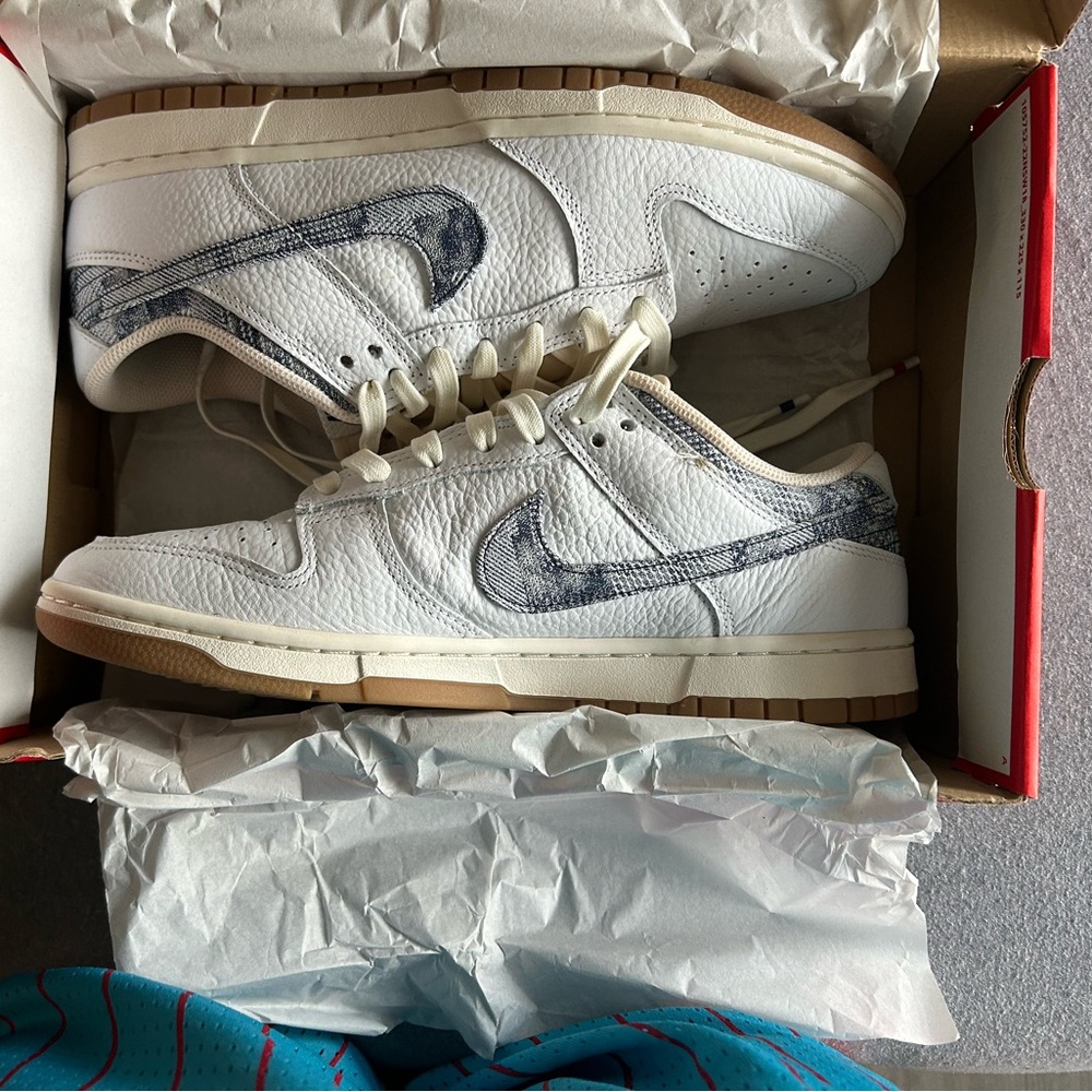 Wash denim dunk | Gum bottom |